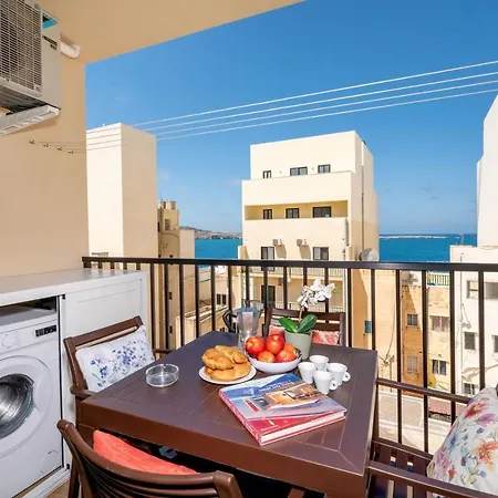 Sea Bliss With Terrace Just Off Seafront In St Paul's Bay - By Getawaysmalta Apartment St. Paul's Bay
