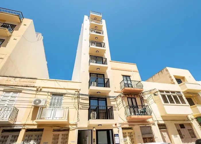 Sea Bliss With Terrace Just Off Seafront In - By Getawaysmalta Lägenhet St. Paul's Bay