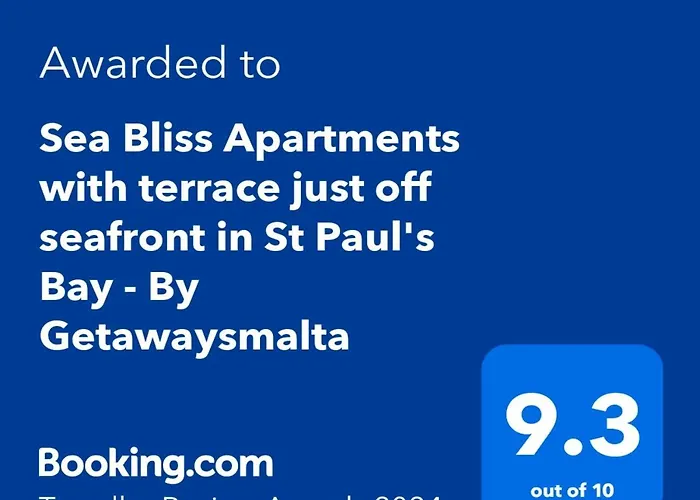 Sea Bliss With Terrace Just Off Seafront In - By Getawaysmalta *